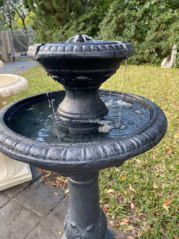 Elegancia Solar Bird Bath Fountain 