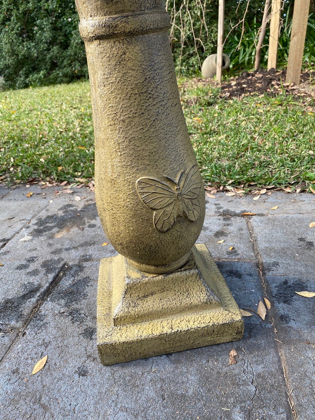 Fantasia Solar Butterfly Bird Bath