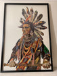 Native American Chief Large Paper Collage