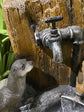 Fiesta Bathing Otters Fountain