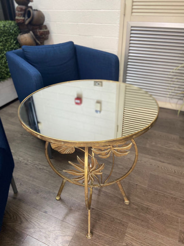 Carinosa Metal Leaves Coffee - Afternoon Tea Side Table
