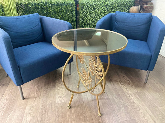 Carinosa Metal Leaves Coffee - Afternoon Tea Side Table
