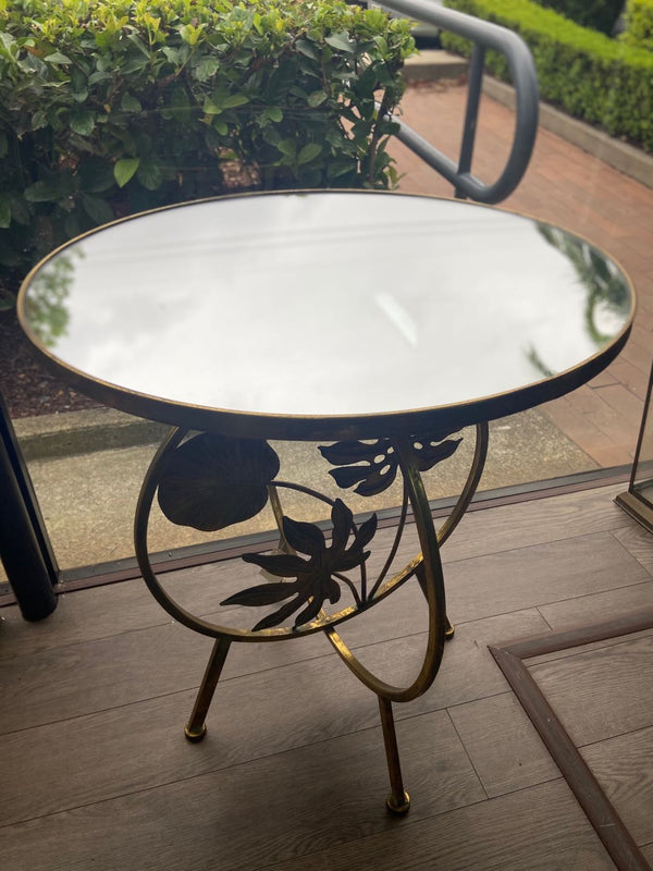 Carinosa Metal Leaves Coffee - Afternoon Tea Side Table