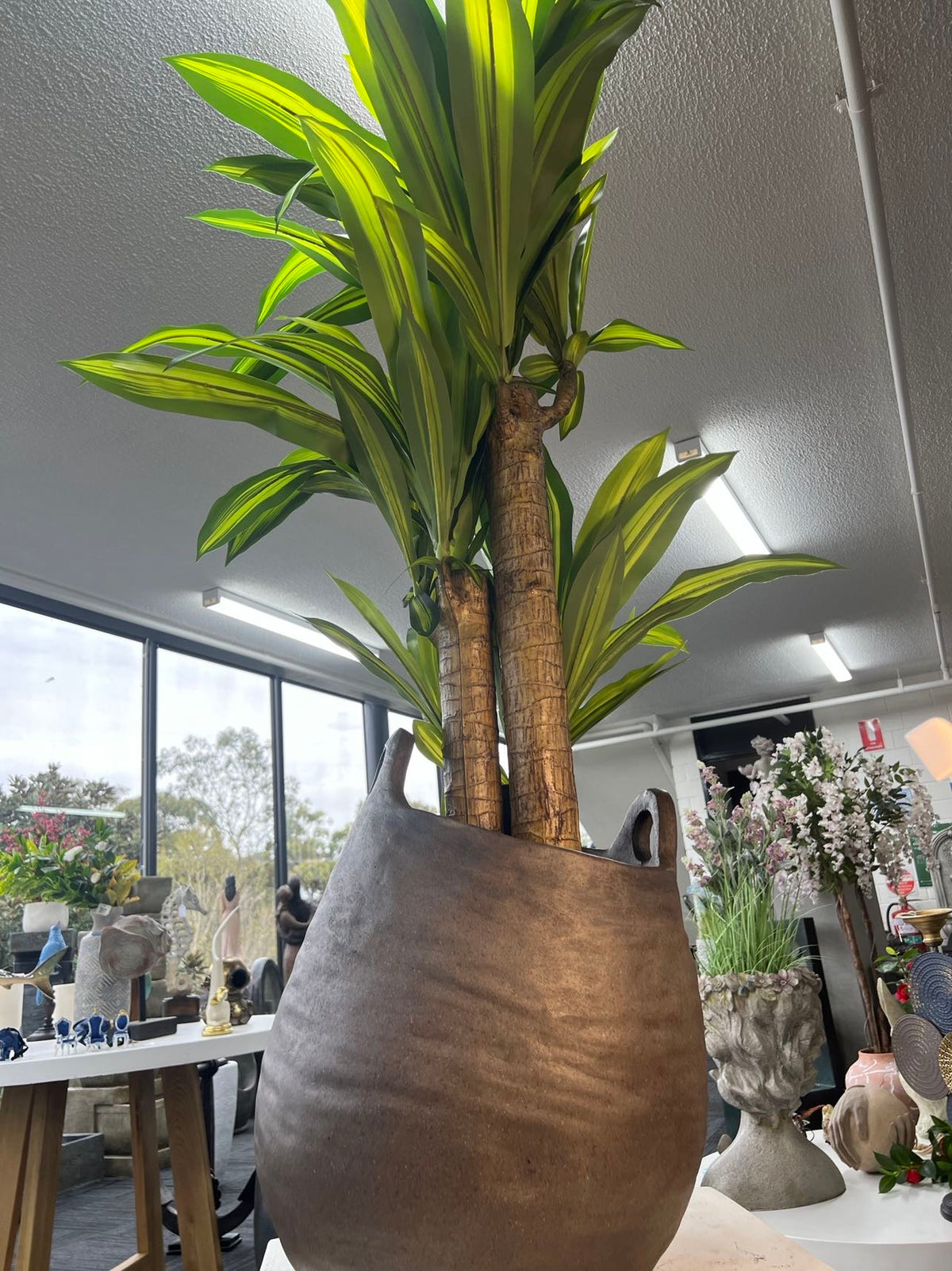 Sahara Basket Planter Outdoor Stone Designer 