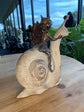 Marecana Pixie on Snail Décor Ornament