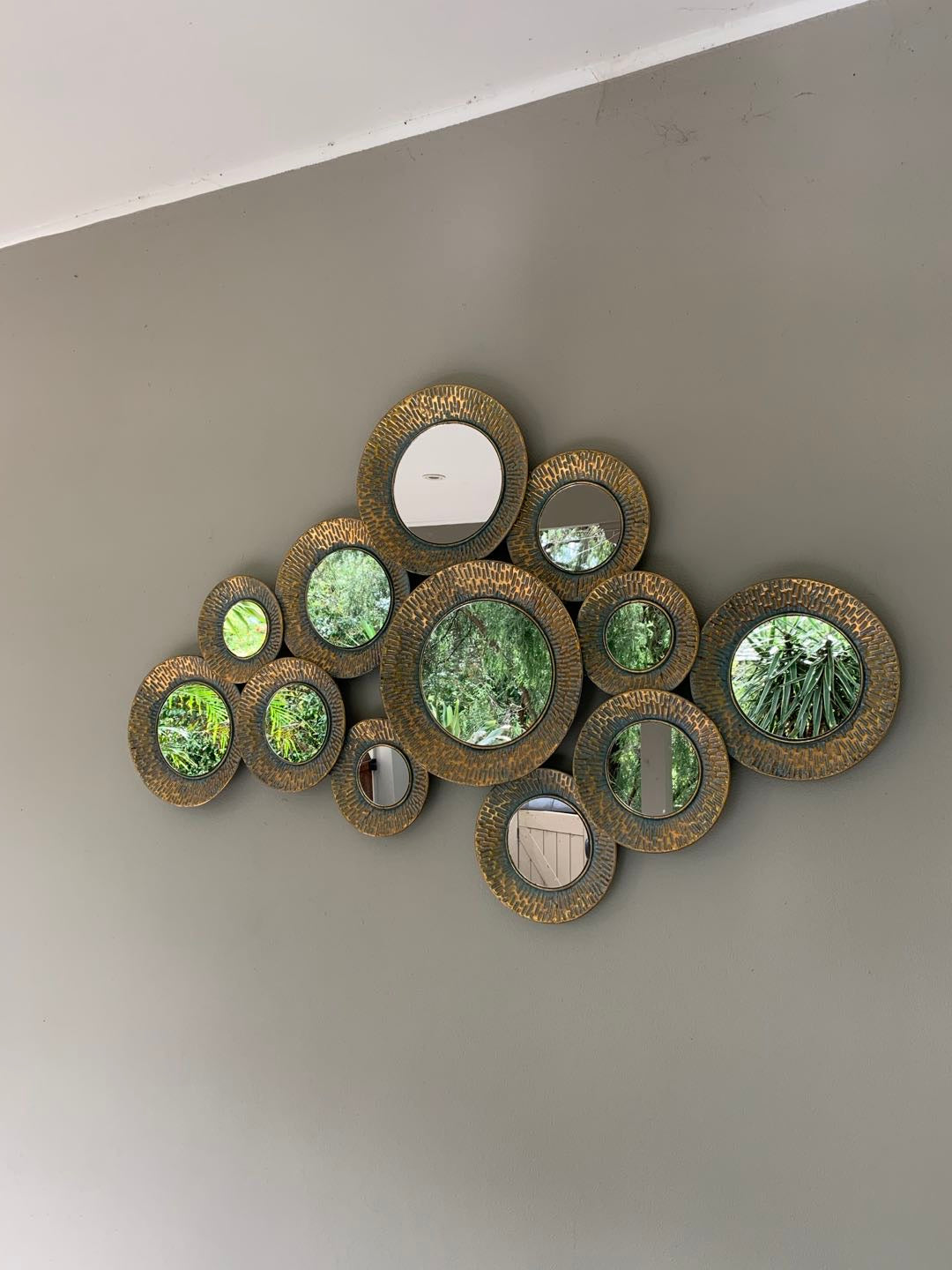 Mimosa Mirror Metal Wall Art