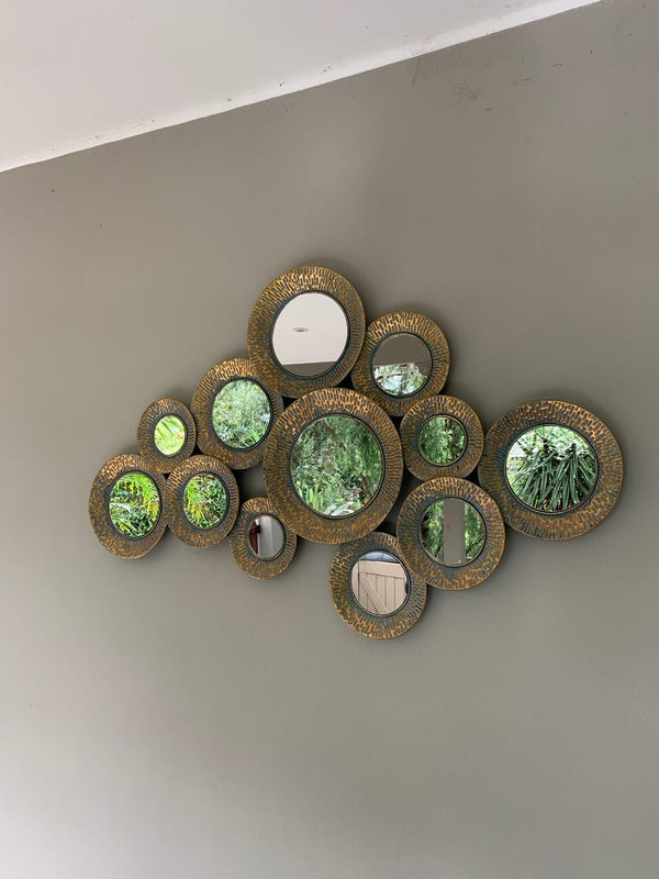 Mimosa Mirror Metal Wall Art