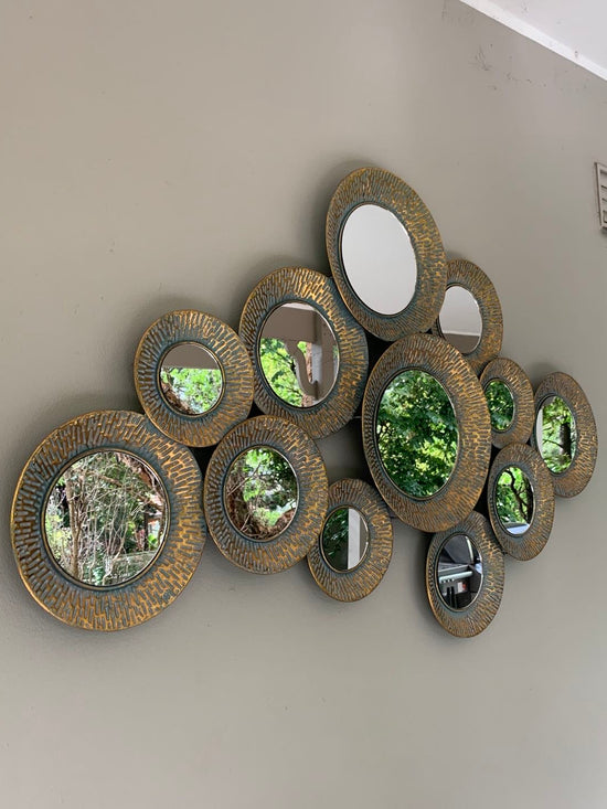 Mimosa Mirror Metal Wall Art