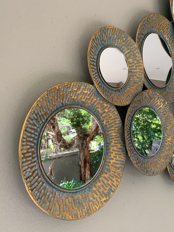 Mimosa Mirror Metal Wall Art