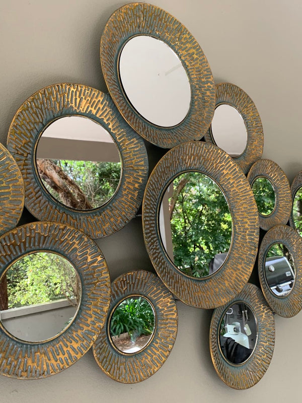 Mimosa Mirror Metal Wall Art