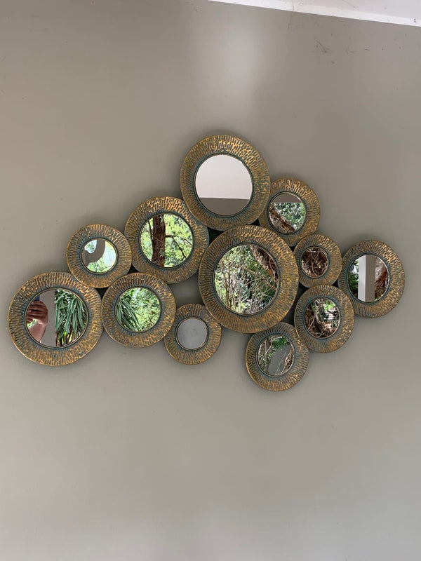 Mimosa Mirror Metal Wall Art