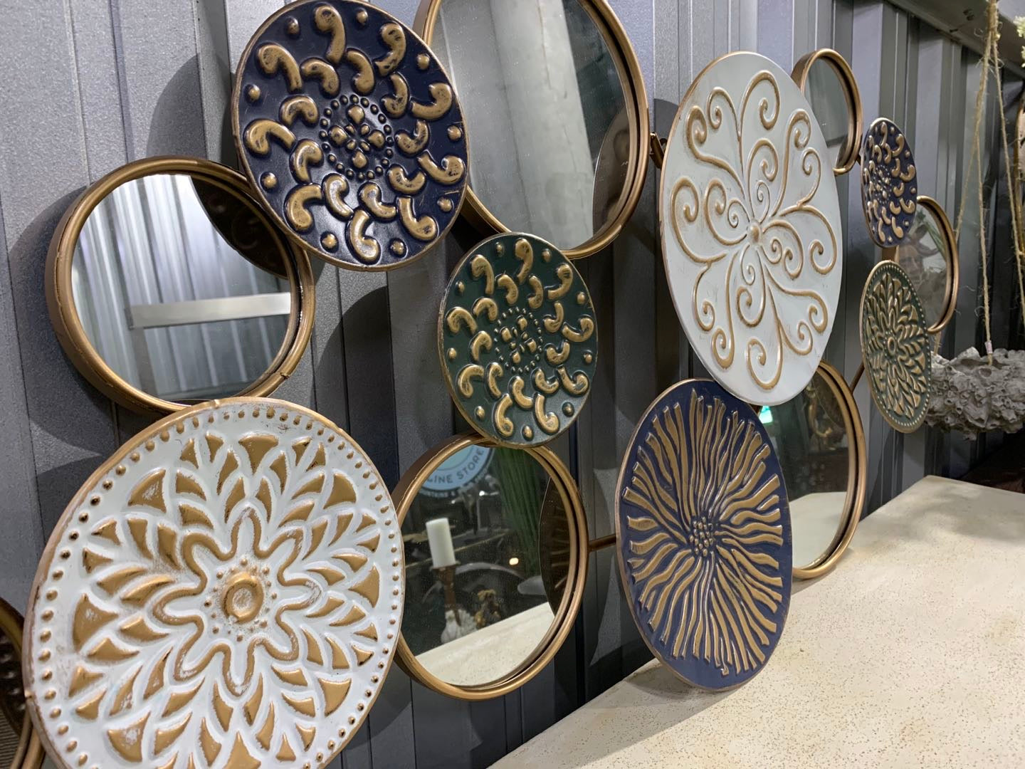 Nube Mirror Metal Wall Art