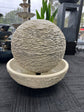 Caliante Outdoor Round Fountain with textured surface and round base Beige or Black Colour