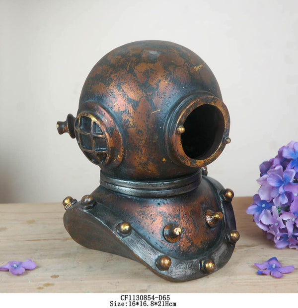 Diver Helmet Bronze - Gold Colours