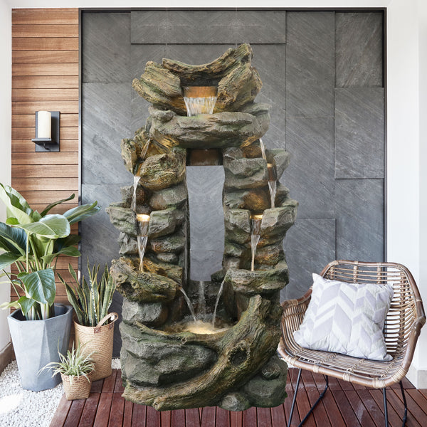 Colorado Falls Natural Looking Rock Design Water Feature
