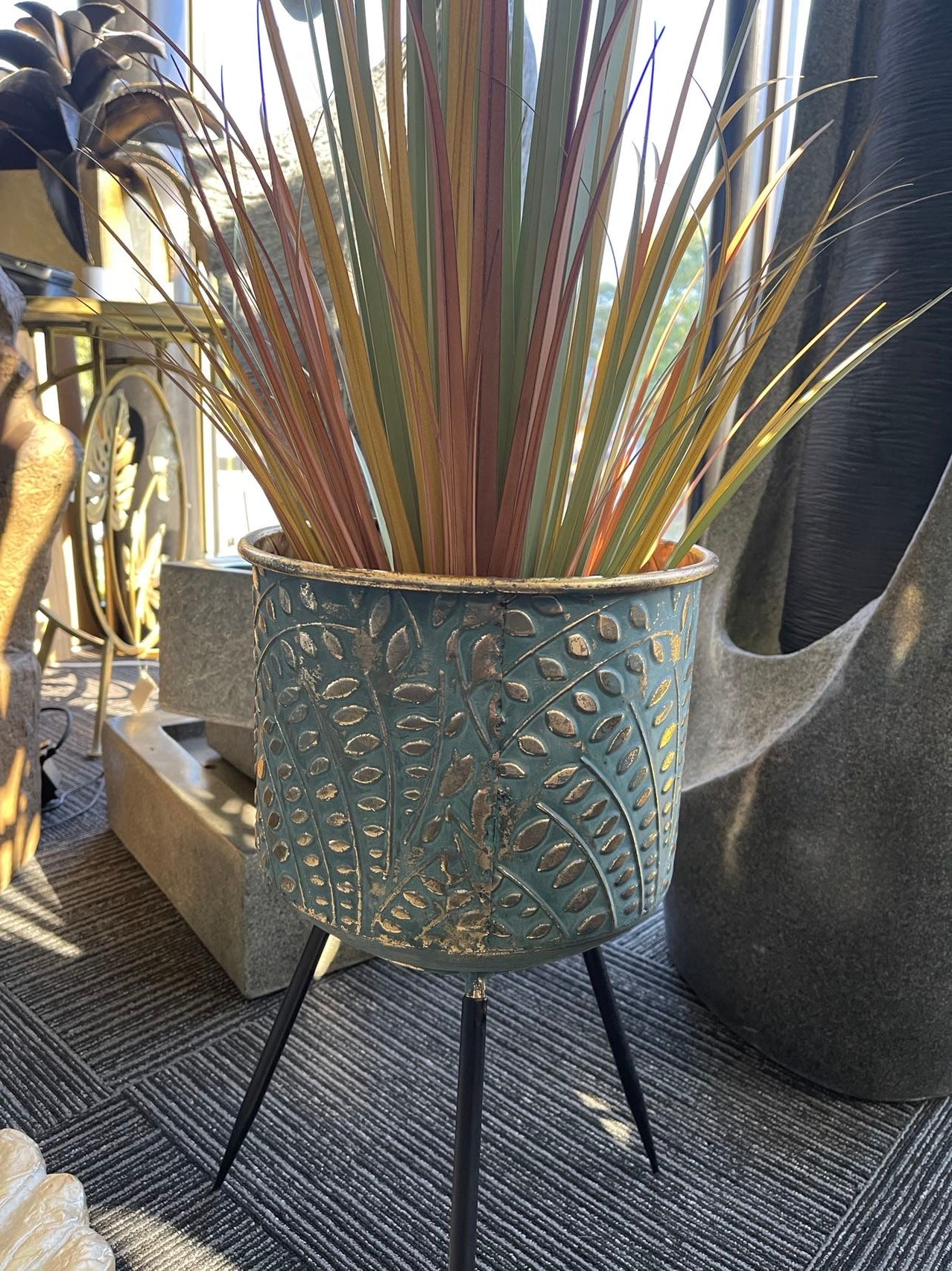 Metal Planters Pair Andalusian Design NEW Summer 2021