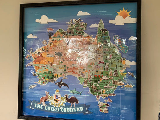 Australian Map Designer Collage