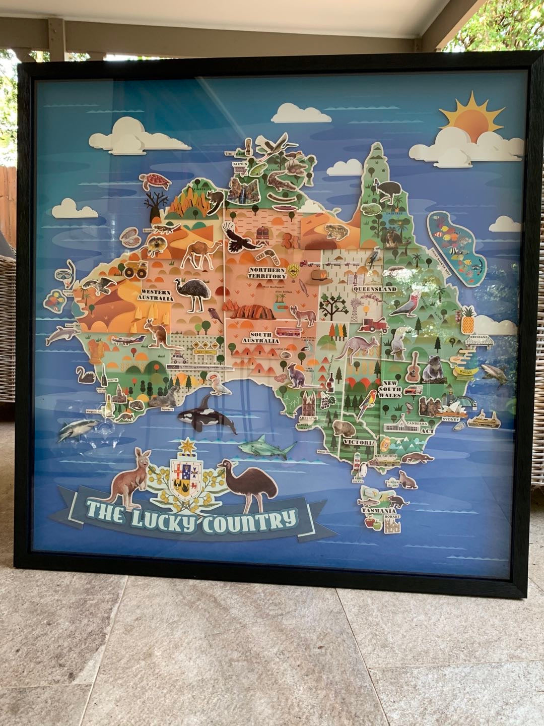 Australian Map Designer Collage