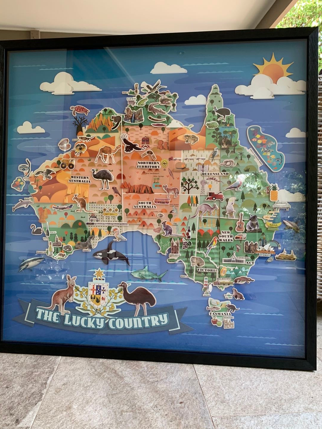 Australian Map Designer Collage