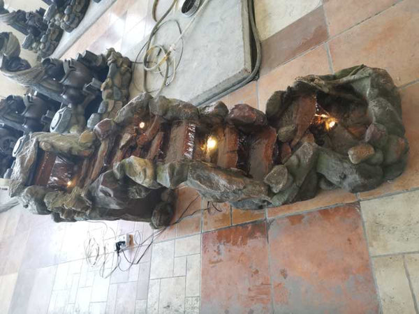 Amazonia Rock River Fountain - Large Water Feature 200cm | Electric Pump Included