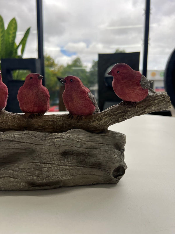 Rebano Birds on Log beautiful Colours