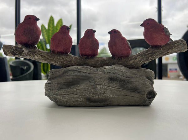 Rebano Birds on Log beautiful Colours