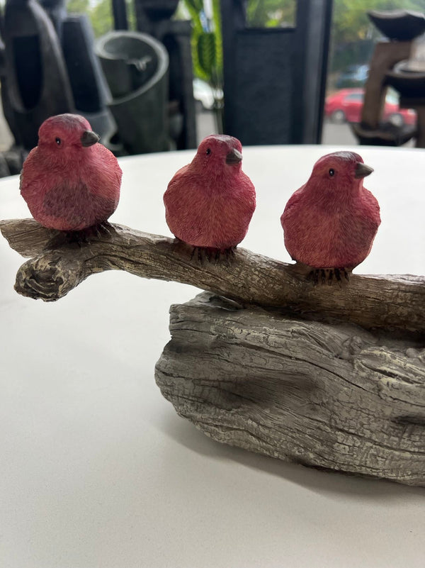 Rebano Birds on Log beautiful Colours