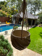 New Two Hands Terracotta Clay Effect Hanging Planter Ornament