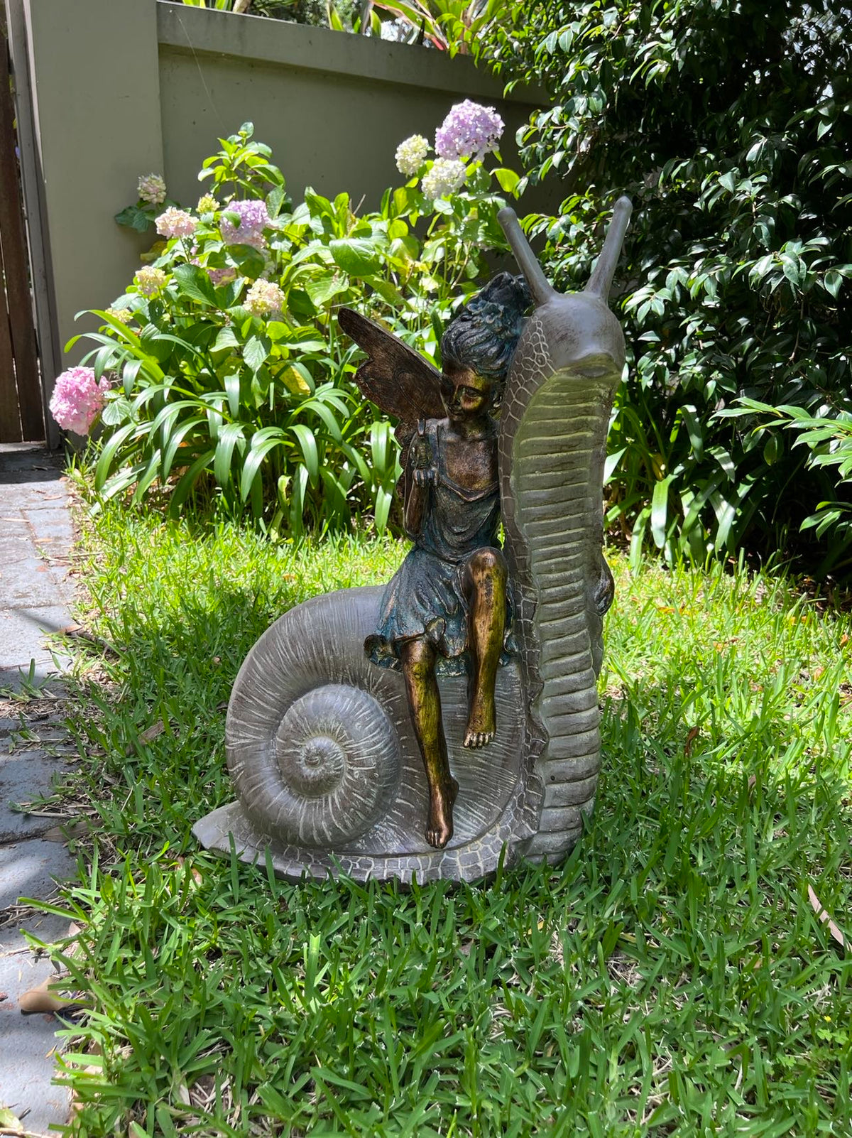 Fairy on Snail Decor Ornament