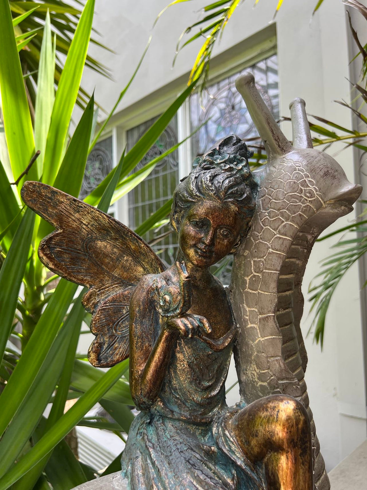 Fairy on Snail Decor Ornament