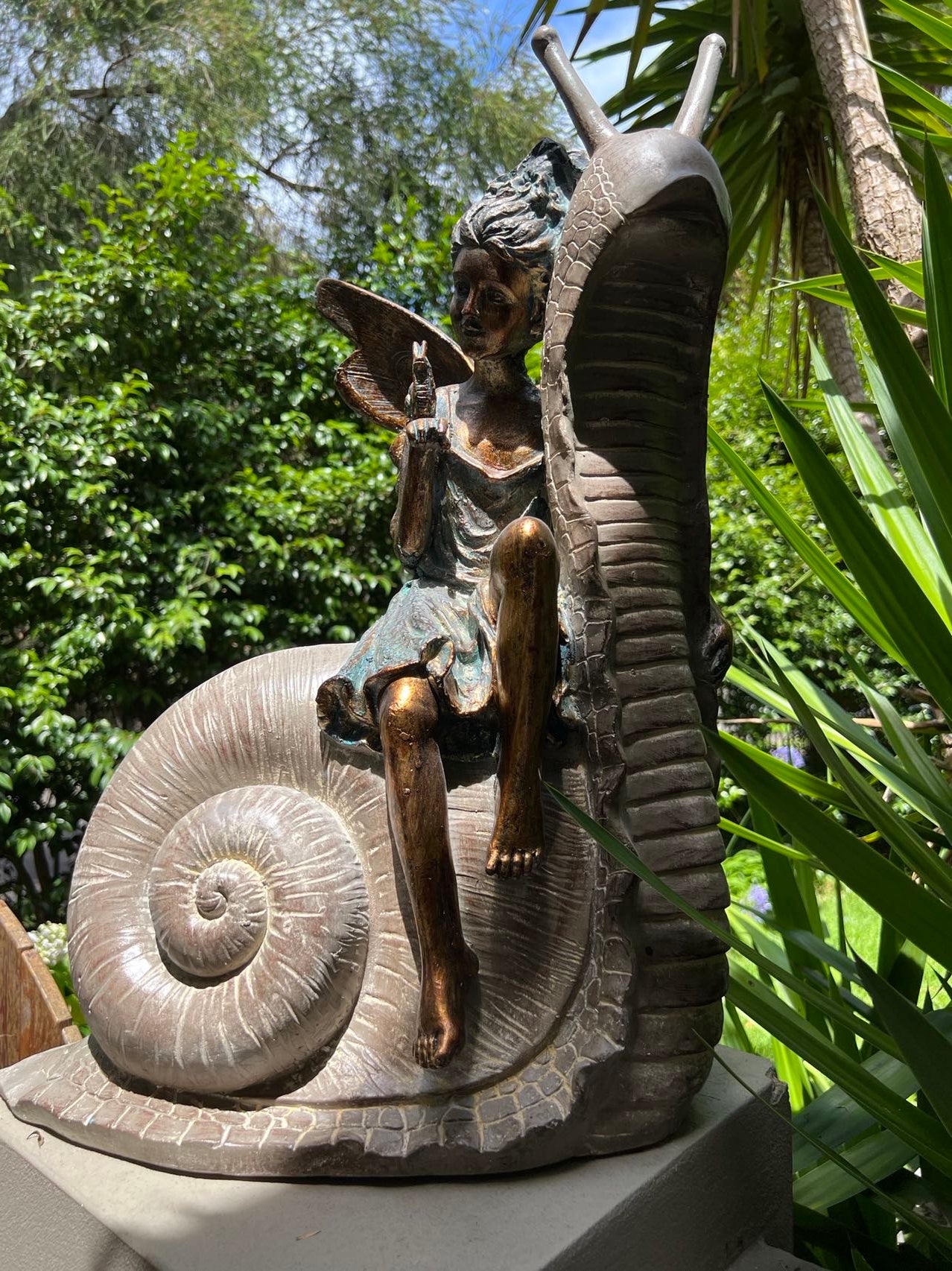 Fairy on Snail Decor Ornament