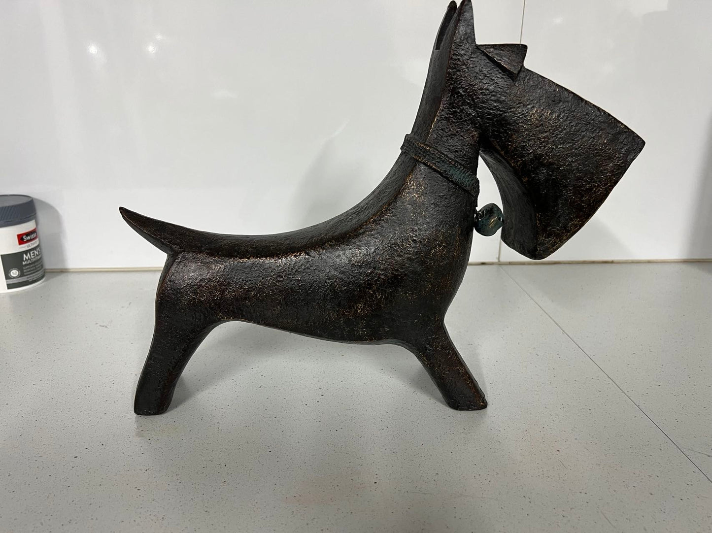 Mojo Abstract Dog Ornament in Copper Colour