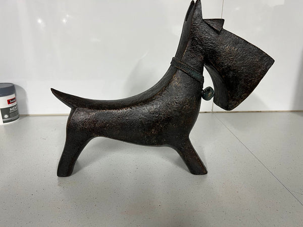 Mojo Abstract Dog Ornament in Copper Colour