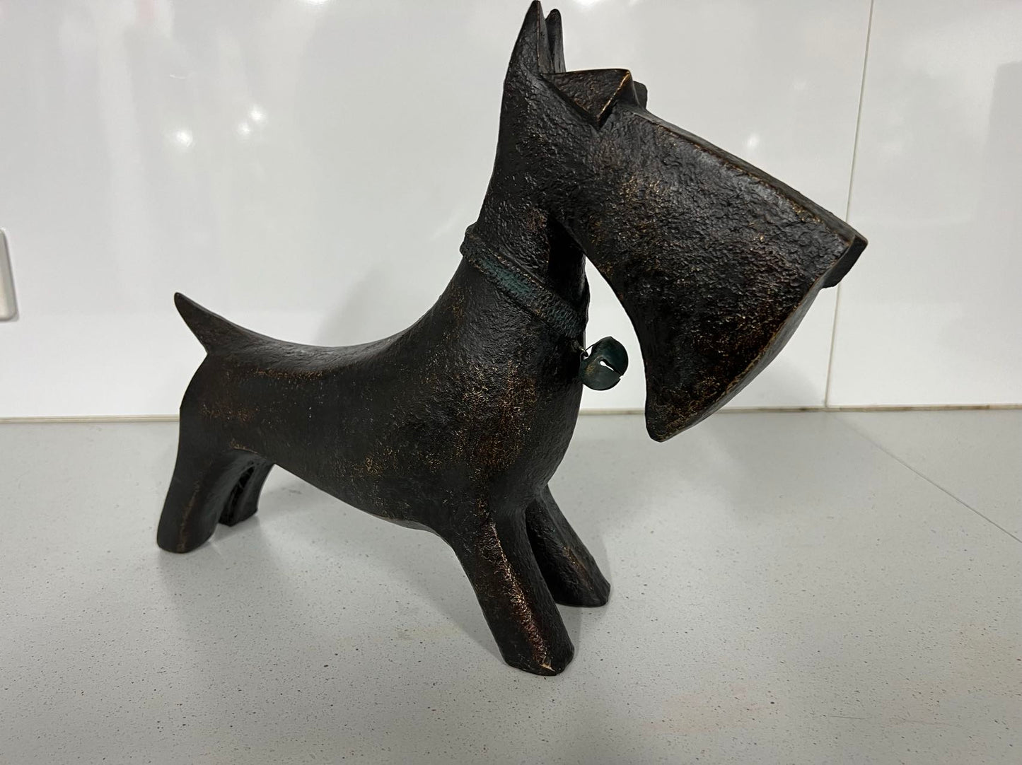 Mojo Abstract Dog Ornament in Copper Colour