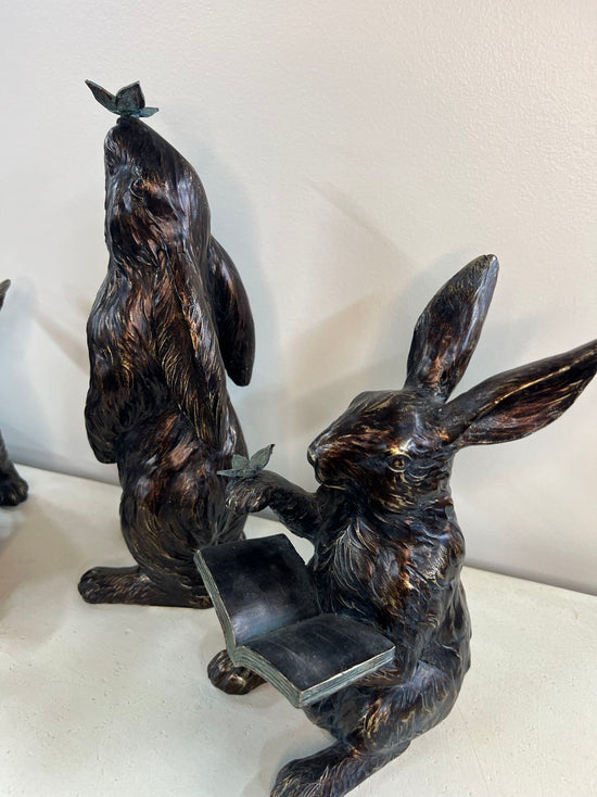 Bunnies Set Imaginary Ornaments in Copper Colour Design 2023