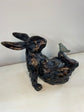 Bunnies Set Imaginary Ornaments in Copper Colour Design 2023