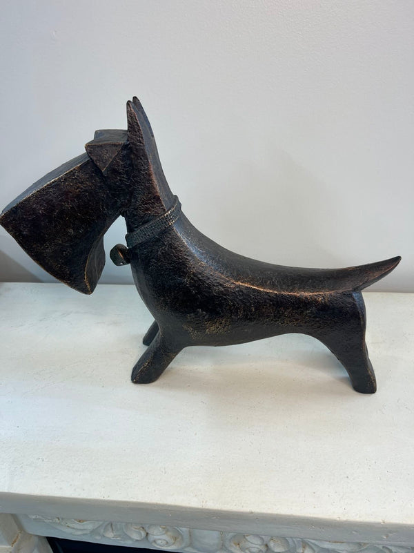 Mojo Abstract Dog Ornament in Copper Colour