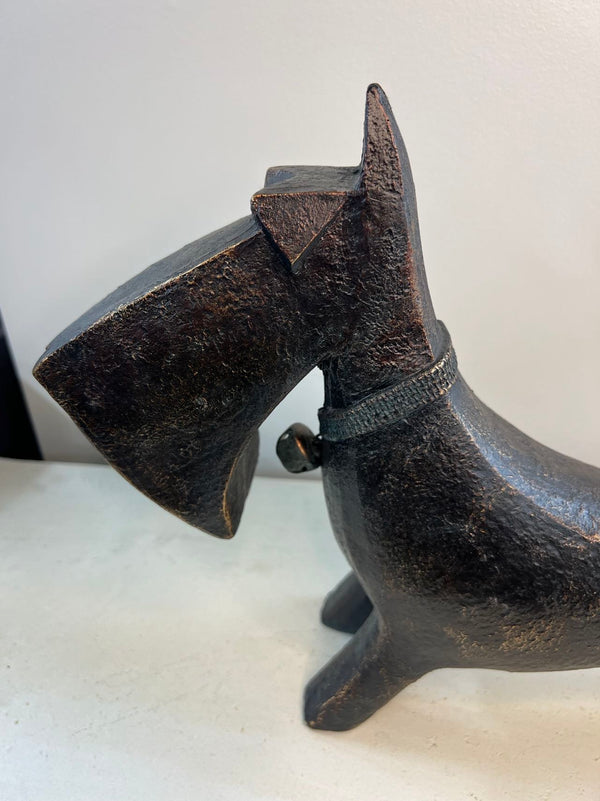 Mojo Abstract Dog Ornament in Copper Colour