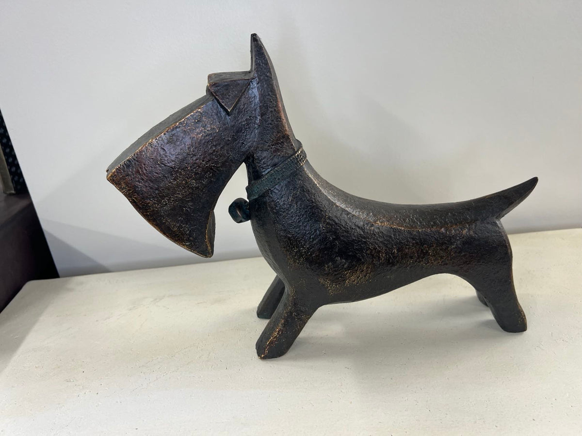 Mojo Abstract Dog Ornament in Copper Colour
