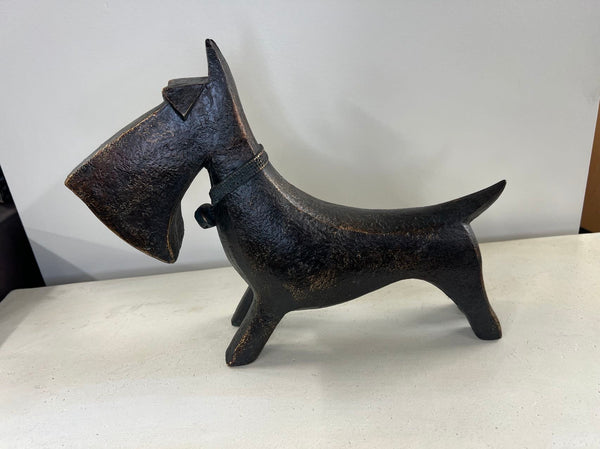 Mojo Abstract Dog Ornament in Copper Colour
