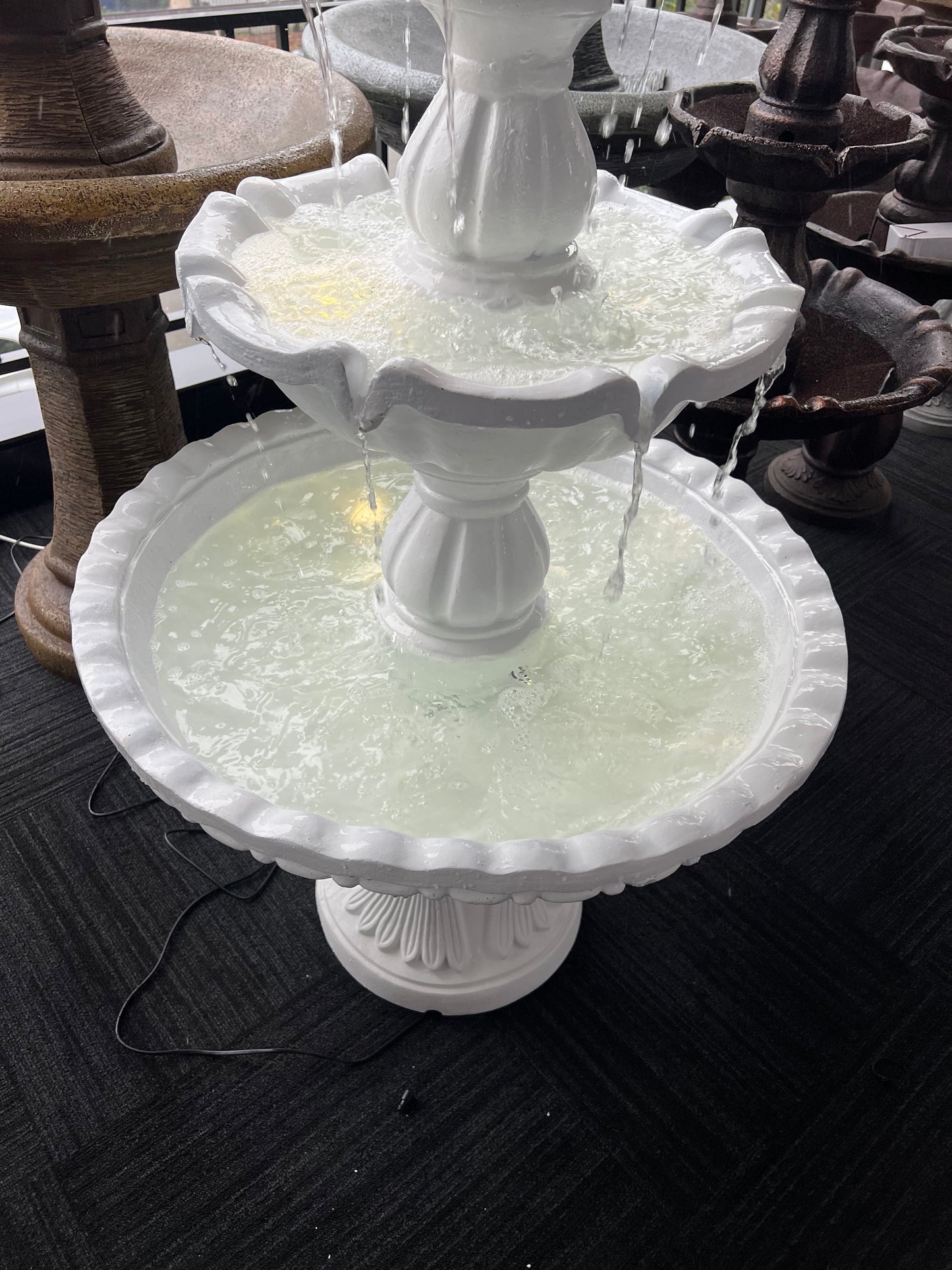 Bosphorus Stone Effect 3-tiered Water Feature