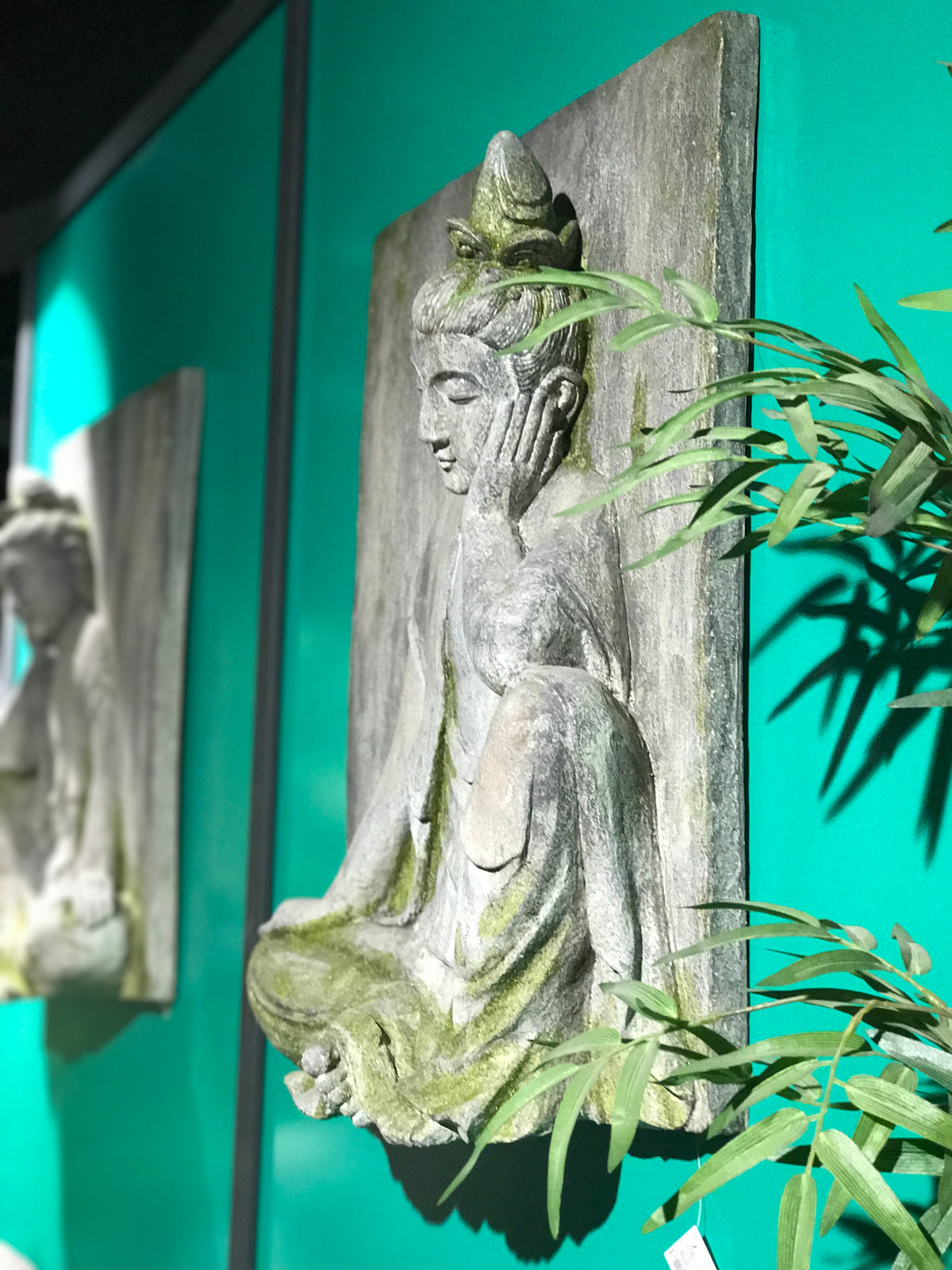 SABIA RECTANGLE BUDDHA WALL PLAQUE