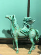 SUELTA Angel with riding Horse Jade / Bronze Colour