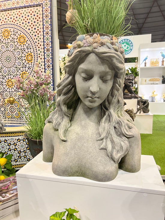 Phoenicia Fairy Mermaid with Shells Pastel Colours Planter New March 2022