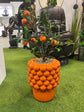 Mandarin Tree complete in Vivid Orange Colour Ceramic Finish