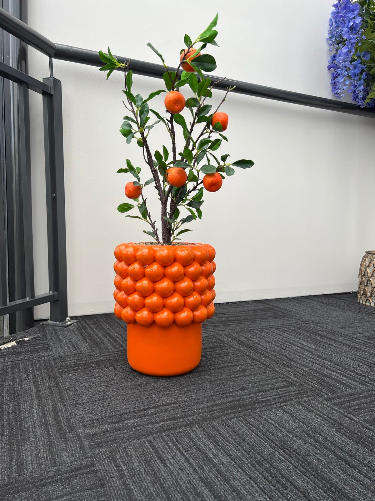 Mandarin Tree complete in Vivid Orange Colour Ceramic Finish