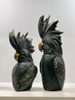 Dark Green with Copper Beaks Cockatoos Real Look Set 2