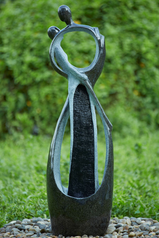 Tango Dancers Abstract Fountain