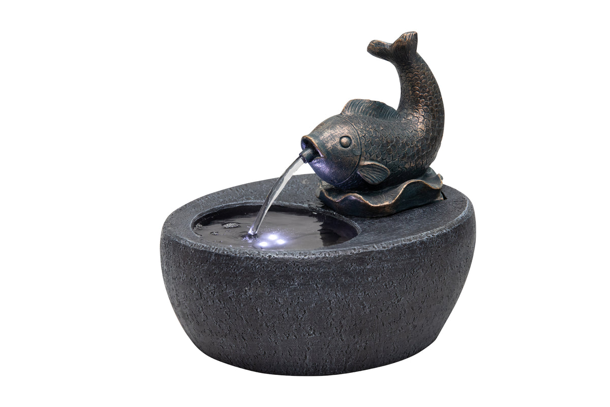 Pescador Fish Water Feature Spout Fountain
