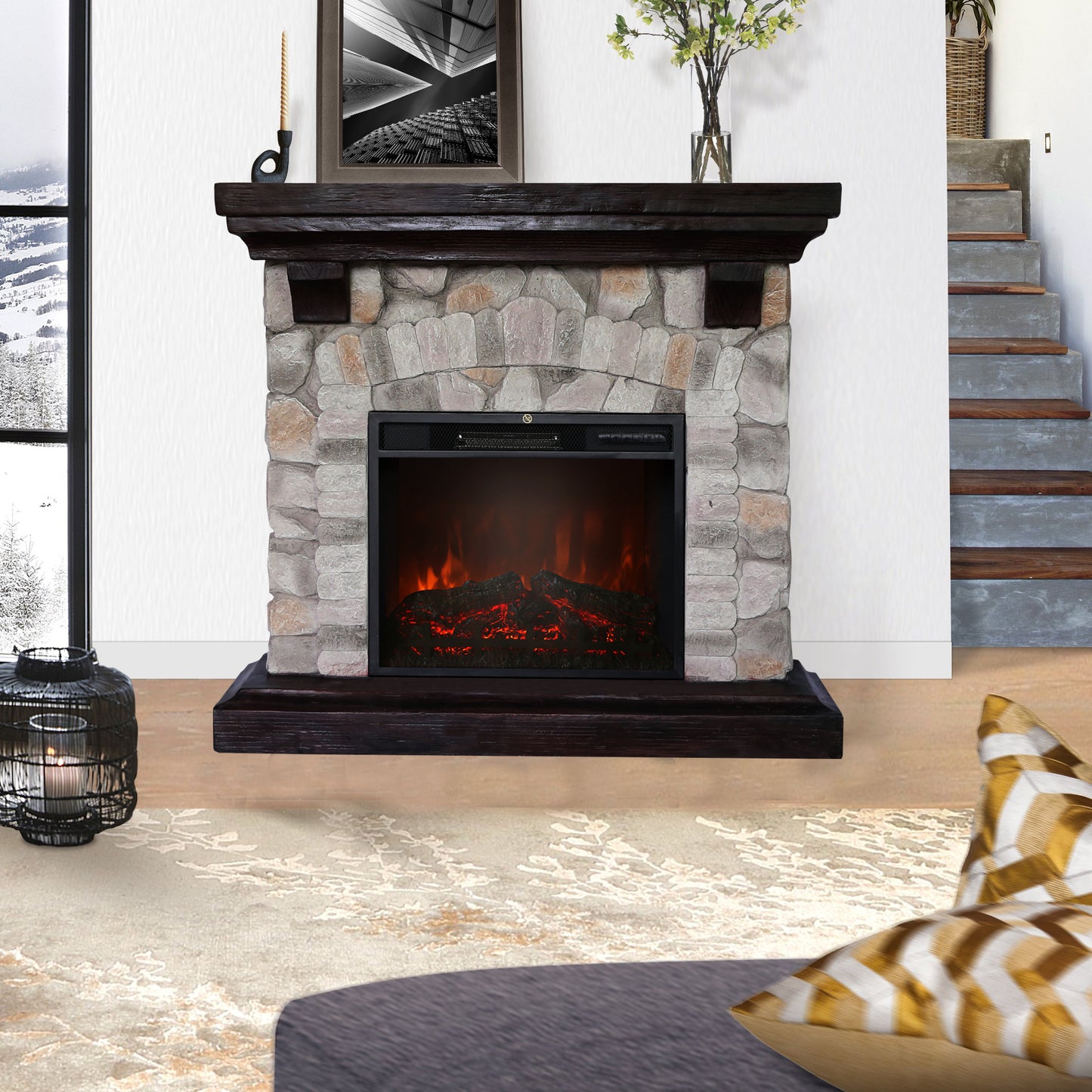 MERIBEL Electric Fireplace Selling Fast FREE SHIPPING For Limited Time